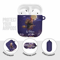 Italy Christmas AirPods Case La Befana Flying Over Winter Night - Wonder Print Shop