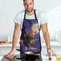 Italy Christmas Apron La Befana Flying Over Winter Night - Wonder Print Shop