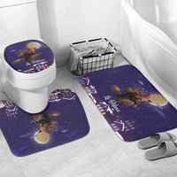 Italy Christmas Bathroom Set La Befana Flying Over Winter Night - Wonder Print Shop