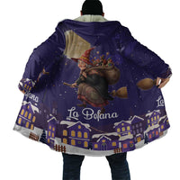 Italy Christmas Cloak La Befana Flying Over Winter Night - Wonder Print Shop