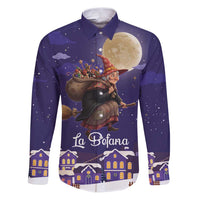 Italy Christmas Family Matching Puletasi and Hawaiian Shirt La Befana Flying Over Winter Night - Wonder Print Shop