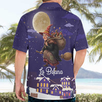 Italy Christmas Hawaiian Shirt La Befana Flying Over Winter Night - Wonder Print Shop