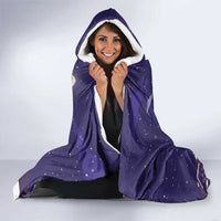 Italy Christmas Hooded Blanket La Befana Flying Over Winter Night - Wonder Print Shop