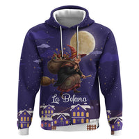 Italy Christmas Hoodie La Befana Flying Over Winter Night - Wonder Print Shop