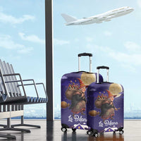 Italy Christmas Luggage Cover La Befana Flying Over Winter Night - Wonder Print Shop