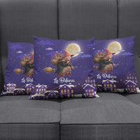 Italy Christmas Pillow Cover La Befana Flying Over Winter Night - Wonder Print Shop