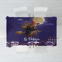 Italy Christmas Tablecloth La Befana Flying Over Winter Night - Wonder Print Shop