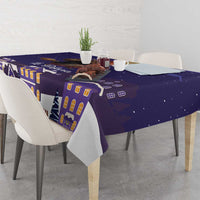 Italy Christmas Tablecloth La Befana Flying Over Winter Night - Wonder Print Shop