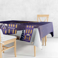 Italy Christmas Tablecloth La Befana Flying Over Winter Night - Wonder Print Shop