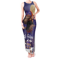 Italy Christmas Tank Maxi Dress La Befana Flying Over Winter Night - Wonder Print Shop