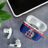 Iceland Christmas AirPods Case Coat Of Arms Christmas Pattern - Wonder Print Shop