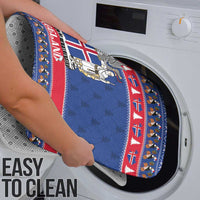 Iceland Christmas Bathroom Set Coat Of Arms Christmas Pattern - Wonder Print Shop