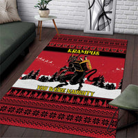 Austria Christmas Area Rug Krampus You Were Naughty - Wonder Print Shop