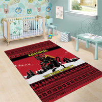 Austria Christmas Area Rug Krampus You Were Naughty - Wonder Print Shop
