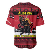 Austria Christmas Baseball Jersey Krampus You Were Naughty - Wonder Print Shop
