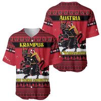 Austria Christmas Baseball Jersey Krampus You Were Naughty - Wonder Print Shop