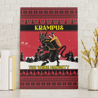 Austria Christmas Canvas Wall Art Krampus You Were Naughty - Wonder Print Shop