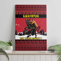 Austria Christmas Canvas Wall Art Krampus You Were Naughty - Wonder Print Shop