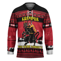 Austria Christmas Hockey Jersey Krampus You Were Naughty - Wonder Print Shop