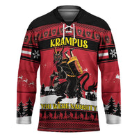 Austria Christmas Hockey Jersey Krampus You Were Naughty - Wonder Print Shop