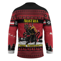 Austria Christmas Hockey Jersey Krampus You Were Naughty - Wonder Print Shop