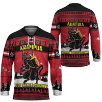 Austria Christmas Hockey Jersey Krampus You Were Naughty - Wonder Print Shop