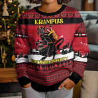 Austria Christmas Kid Ugly Christmas Sweater Krampus You Were Naughty - Wonder Print Shop