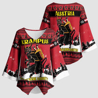 Austria Christmas Kimono Sleeve Blouse Krampus You Were Naughty - Wonder Print Shop