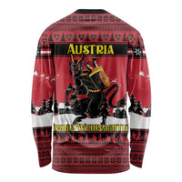 Austria Christmas Long Sleeve Shirt Krampus You Were Naughty - Wonder Print Shop