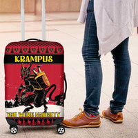 Austria Christmas Luggage Cover Krampus You Were Naughty - Wonder Print Shop