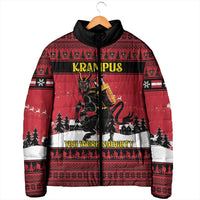 Austria Christmas Padded Jacket Krampus You Were Naughty - Wonder Print Shop