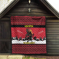 Austria Christmas Quilt Krampus You Were Naughty - Wonder Print Shop