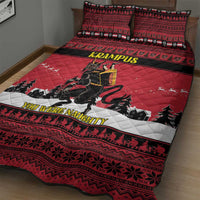 Austria Christmas Quilt Bed Set Krampus You Were Naughty - Wonder Print Shop