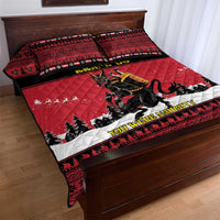 Austria Christmas Quilt Bed Set Krampus You Were Naughty - Wonder Print Shop