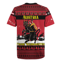 Austria Christmas Rugby Jersey Krampus You Were Naughty - Wonder Print Shop