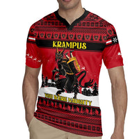 Austria Christmas Rugby Jersey Krampus You Were Naughty - Wonder Print Shop