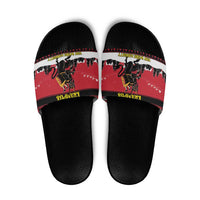 Austria Christmas Slide Sandals Krampus You Were Naughty - Wonder Print Shop