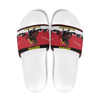 Austria Christmas Slide Sandals Krampus You Were Naughty - Wonder Print Shop