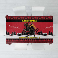 Austria Christmas Tablecloth Krampus You Were Naughty - Wonder Print Shop