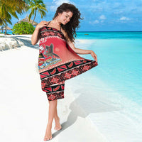 Personalized Trinidad and Tobago Christmas Sarong Coat Of Arms Seamless Pattern - Wonder Print Shop