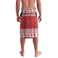 Personalized Serbia Christmas Lavalava Double-Headed Eagle - Red Version - Wonder Print Shop
