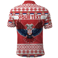 Personalized Serbia Christmas Polo Shirt Double-Headed Eagle - Red Version - Wonder Print Shop