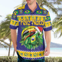 Personalized Brazil Christmas Hawaiian Shirt Toco Toucan with Brazil Flag - Wonder Print Shop