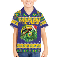 Personalized Brazil Christmas Hawaiian Shirt Toco Toucan with Brazil Flag - Wonder Print Shop