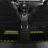 Jamaica Reggae Lion Christmas Car Mats Kente Pattern Meri Krismiss - Wonder Print Shop