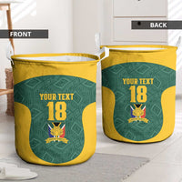 Custom South Africa Soccer Laundry Basket Bafana Bafana Spirit African Pattern - Wonder Print Shop
