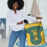 Custom South Africa Soccer Laundry Basket Bafana Bafana Spirit African Pattern - Wonder Print Shop
