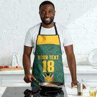Custom South Africa Soccer Apron Bafana Bafana Spirit African Pattern - Wonder Print Shop