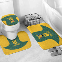 Custom South Africa Soccer Bathroom Set Bafana Bafana Spirit African Pattern - Wonder Print Shop