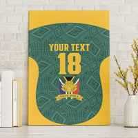 Custom South Africa Soccer Canvas Wall Art Bafana Bafana Spirit African Pattern - Wonder Print Shop